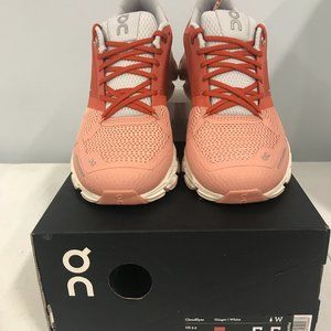On Running Women's Cloudflyer, Ginger/White, 5.5.